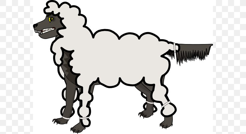 Gray Wolf Wolf In Sheeps Clothing Clip Art, PNG, 600x447px, Gray Wolf, Animal Figure, Artwork, Black And White, Carnivoran Download Free