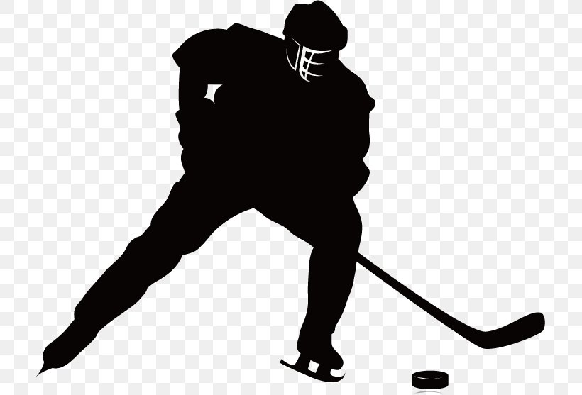 Ice Hockey Hockey Puck Field Hockey Hockey Stick, PNG, 717x557px, Ice Hockey, Baseball Equipment, Black And White, Coach, Coaching Staff Download Free