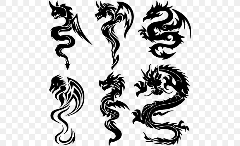 China Chinese Dragon Clip Art, PNG, 500x500px, China, Art, Black And White, Chinese Dragon, Dragon Download Free