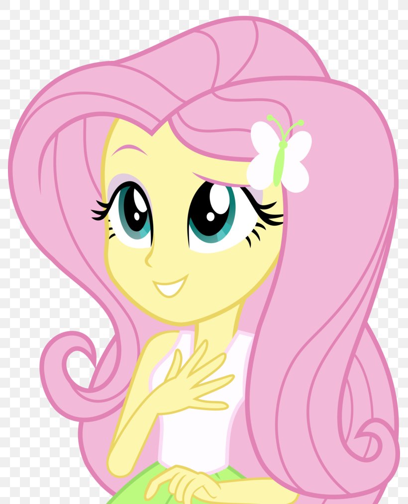 My Little Pony: Equestria Girls Fluttershy My Little Pony: Equestria Girls, PNG, 788x1014px, Watercolor, Cartoon, Flower, Frame, Heart Download Free