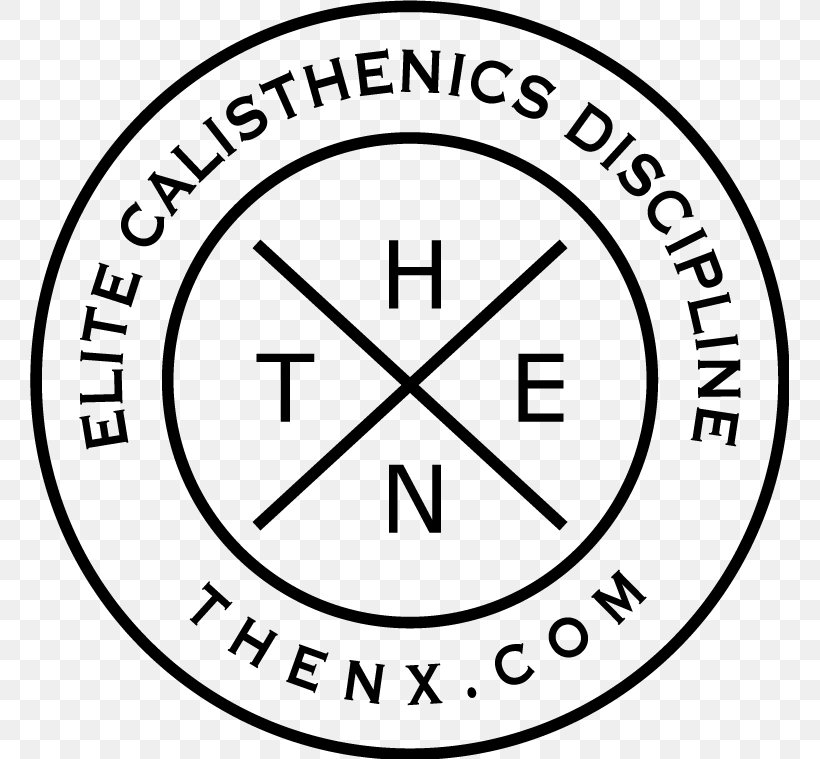 THENX Fitness Studio Calisthenics Logo Exercise, PNG, 759x759px, Calisthenics, Area, Black And White, Brand, Code Download Free