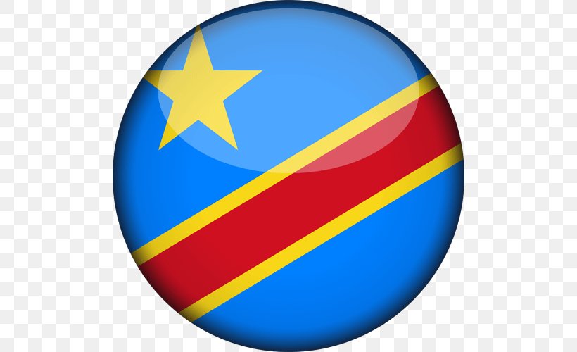 Flag Of The Democratic Republic Of The Congo Gallery Of Sovereign State Flags, PNG, 500x500px, Democratic Republic Of The Congo, Ball, Blue, Congo, Flag Download Free