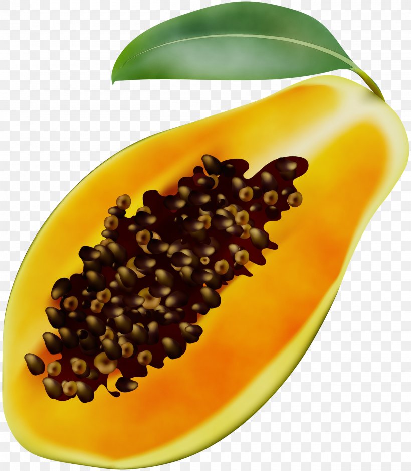 Papaya Fruit Food Plant Natural Foods, PNG, 2620x3000px, Watercolor, Food, Fruit, Natural Foods, Paint Download Free