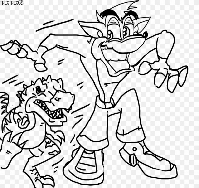 Crash Bandicoot: Warped Drawing Line Art, PNG, 900x851px, Watercolor, Cartoon, Flower, Frame, Heart Download Free