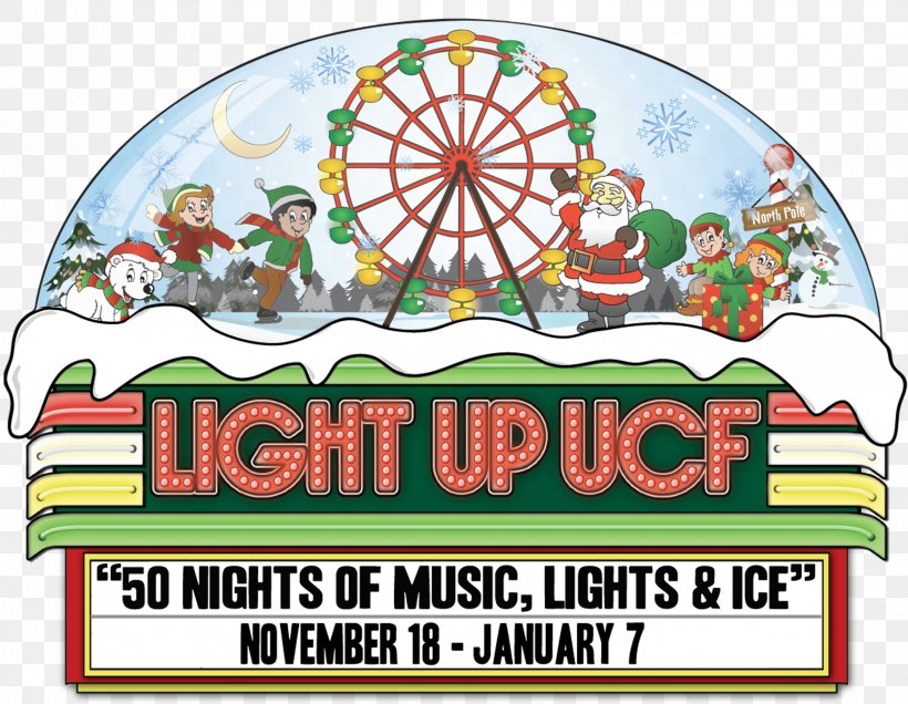 CFE Arena Light Up UCF My Central Florida Family University Christmas, PNG, 2400x1862px, 2016, Cfe Arena, Area, Campus, Central Florida Download Free