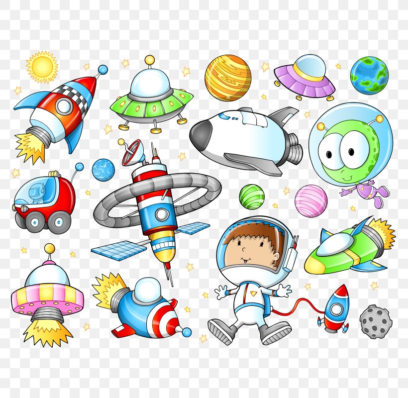 Spacecraft Outer Space Astronaut Clip Art, PNG, 800x800px, Spacecraft, Area, Artwork, Astronaut, Cartoon Download Free