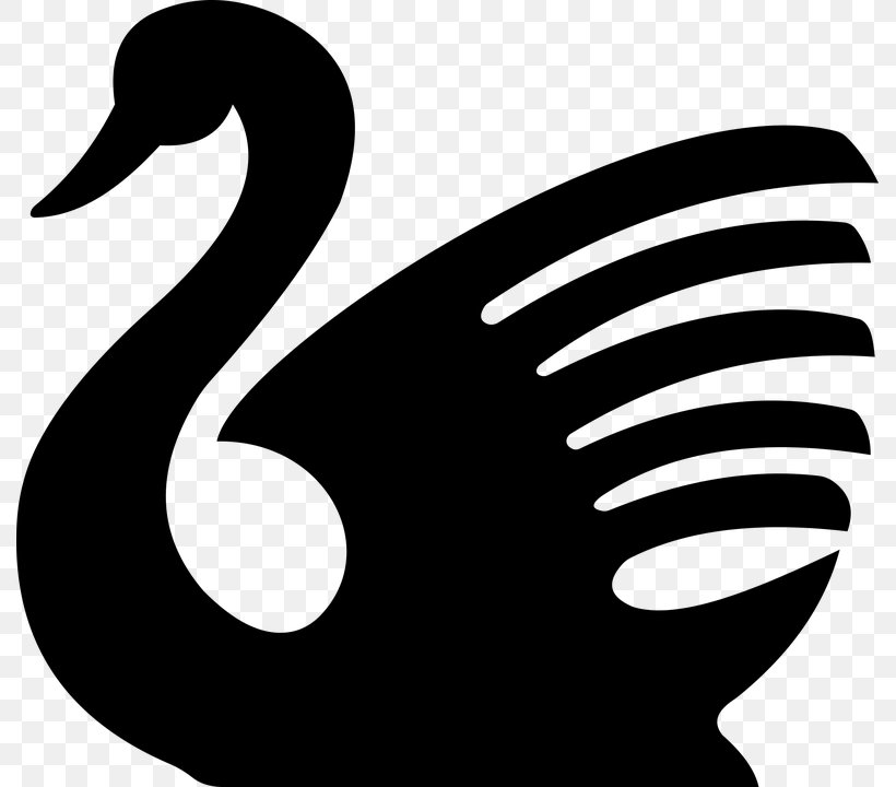 Black Swan Silhouette Drawing Clip Art, PNG, 789x720px, Black Swan, Artwork, Beak, Bird, Black And White Download Free