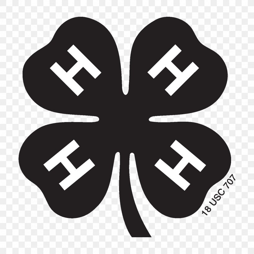 4-H Frying Pan Farm Park Visitor Center Four-leaf Clover White Clover Positive Youth Development, PNG, 1440x1440px, Fourleaf Clover, Agriculture, Black And White, Clover, Company Download Free