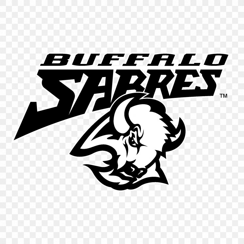 Buffalo Sabres Logo National Hockey League Black Ice Hockey, PNG, 2400x2400px, Buffalo Sabres, Art, Autograph, Black, Black And White Download Free