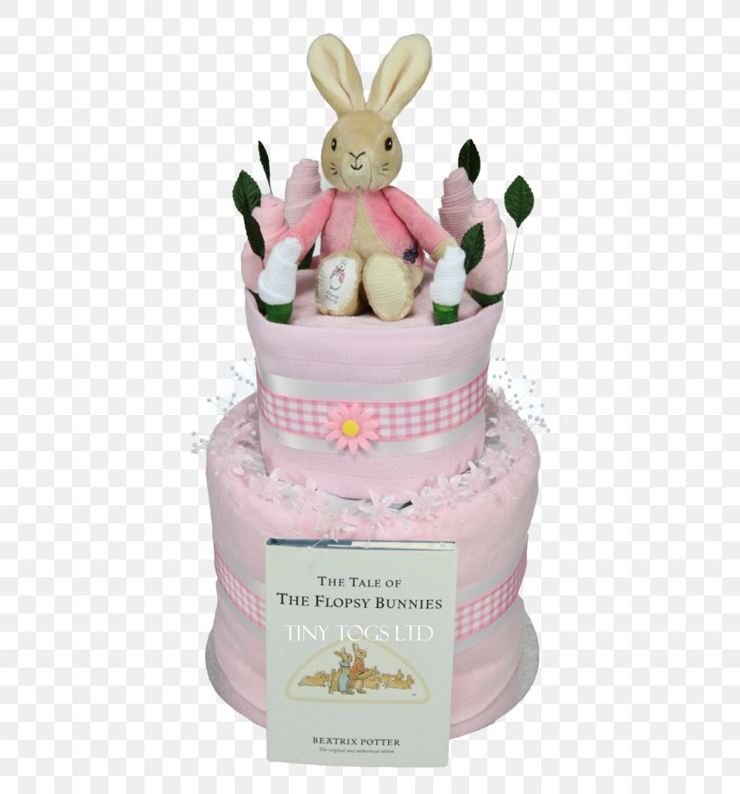 The Tale Of The Flopsy Bunnies The Tale Of Peter Rabbit Diaper Cake, PNG, 580x880px, Watercolor, Cartoon, Flower, Frame, Heart Download Free