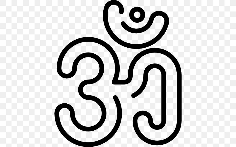 Om Vector, PNG, 512x512px, Symbol, Area, Black And White, Body Jewelry, Gesture Download Free
