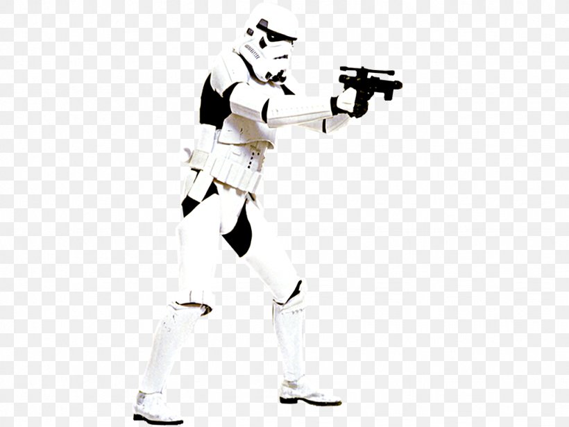 Stormtrooper The Force Awakens: The Visual Dictionary Star Wars Blaster Wallpaper, PNG, 1024x768px, Stormtrooper, Action Figure, Black And White, Blaster, Clothing Download Free