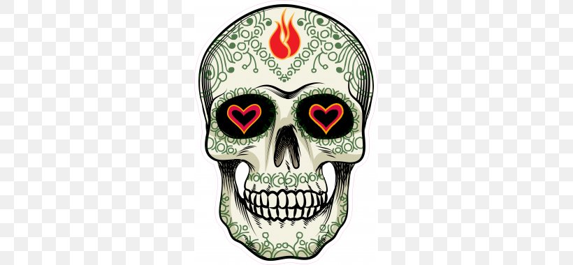 Calavera Flower Skull Day Of The Dead, PNG, 380x380px, Calavera, Bone, Creative Market, Day Of The Dead, Depositphotos Download Free