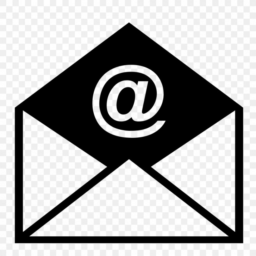 Email Icon Design Clip Art, PNG, 1000x1000px, Email, Area, Black, Black And White, Bounce Address Download Free