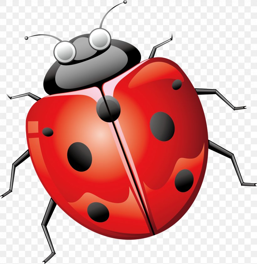 Ladybird Beetle Euclidean Vector, PNG, 2332x2395px, Ladybird, Beetle, Cartoon, Coccinella Septempunctata, Element Download Free