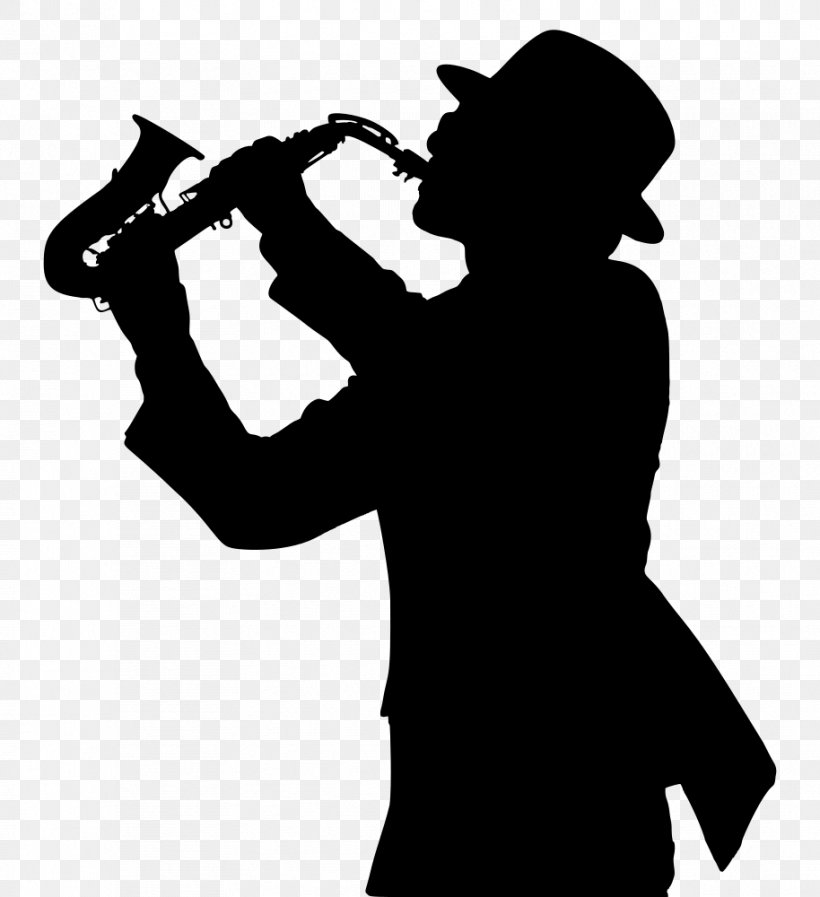 Saxophone Trumpeter Silhouette Jazz Musical Instruments, PNG, 914x1000px, Watercolor, Cartoon, Flower, Frame, Heart Download Free