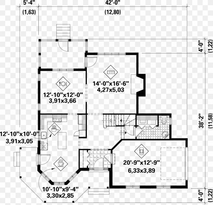 Floor Plan Technical Drawing, PNG, 1024x983px, Floor Plan, Area, Black And White, Diagram, Drawing Download Free