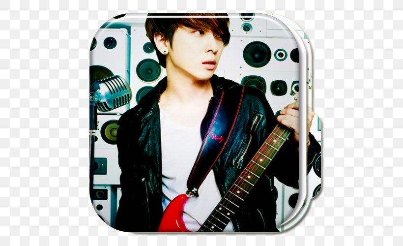 Jung Yong-hwa Guitarist South Korea CNBLUE Microphone, PNG, 500x500px, Watercolor, Cartoon, Flower, Frame, Heart Download Free