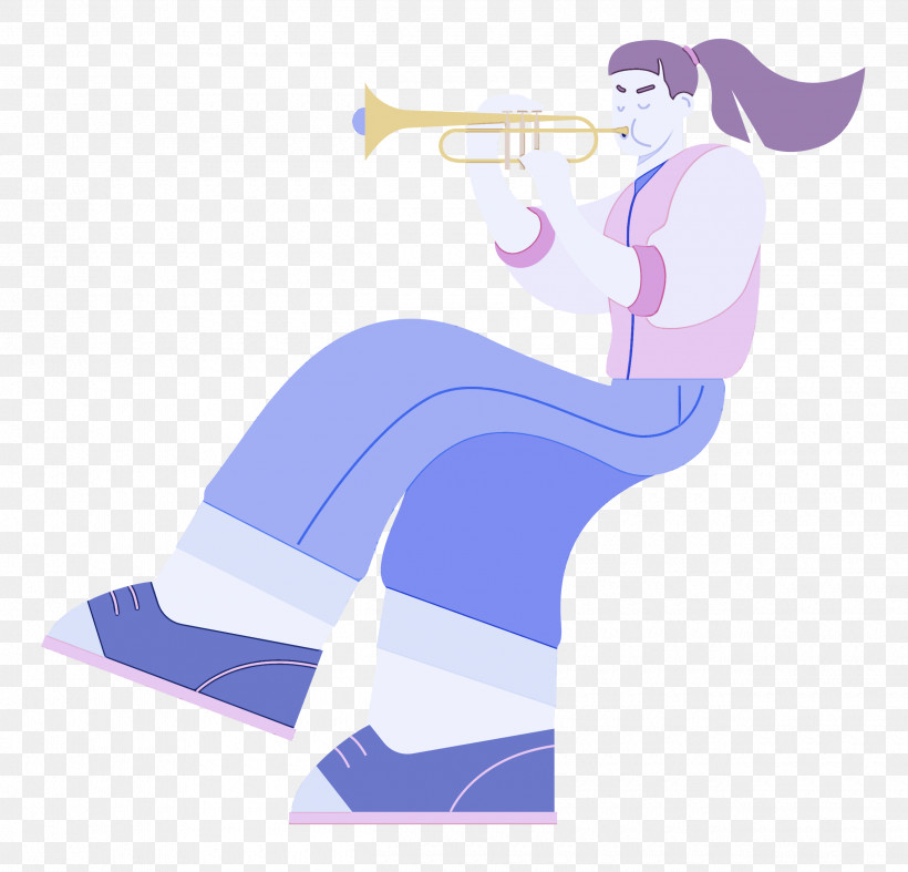 Playing The Trumpet Music, PNG, 2500x2401px, Music, Cartoon, Computer, Drawing, Line Download Free