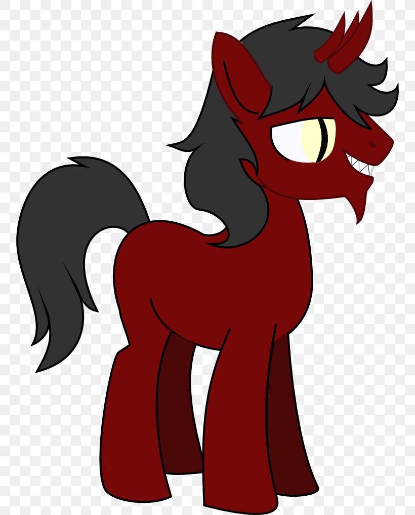 Pony Demon Devil Satan Horse, PNG, 756x1017px, Pony, Angel, Azrael, Carnivoran, Cartoon Download Free