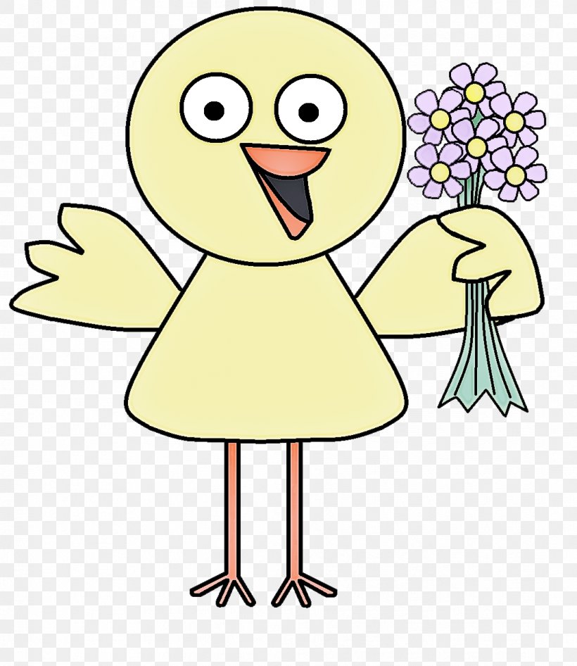 Cartoon Yellow Bird Beak Happy, PNG, 1086x1254px, Cartoon, Beak, Bird, Happy, Smile Download Free