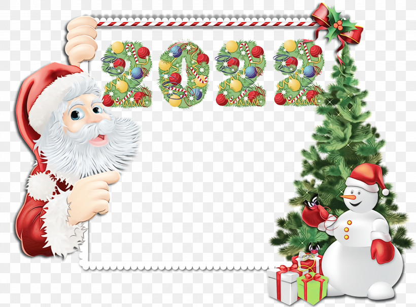 Christmas Day, PNG, 3000x2224px, Watercolor, Cartoon, Christmas Day, Christmas Decoration, Paint Download Free