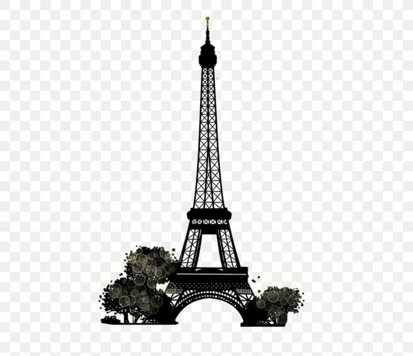 Eiffel Tower Sticker Hotel Wall Decal, PNG, 600x707px, Eiffel Tower, Backpacker Hostel, Black And White, Hotel, Light Fixture Download Free