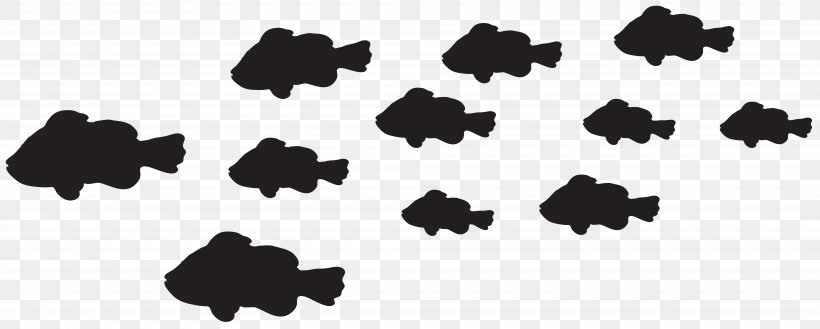 Silhouette Fish Clip Art, PNG, 8000x3218px, Silhouette, Black, Black And White, Drawing, Fish Download Free