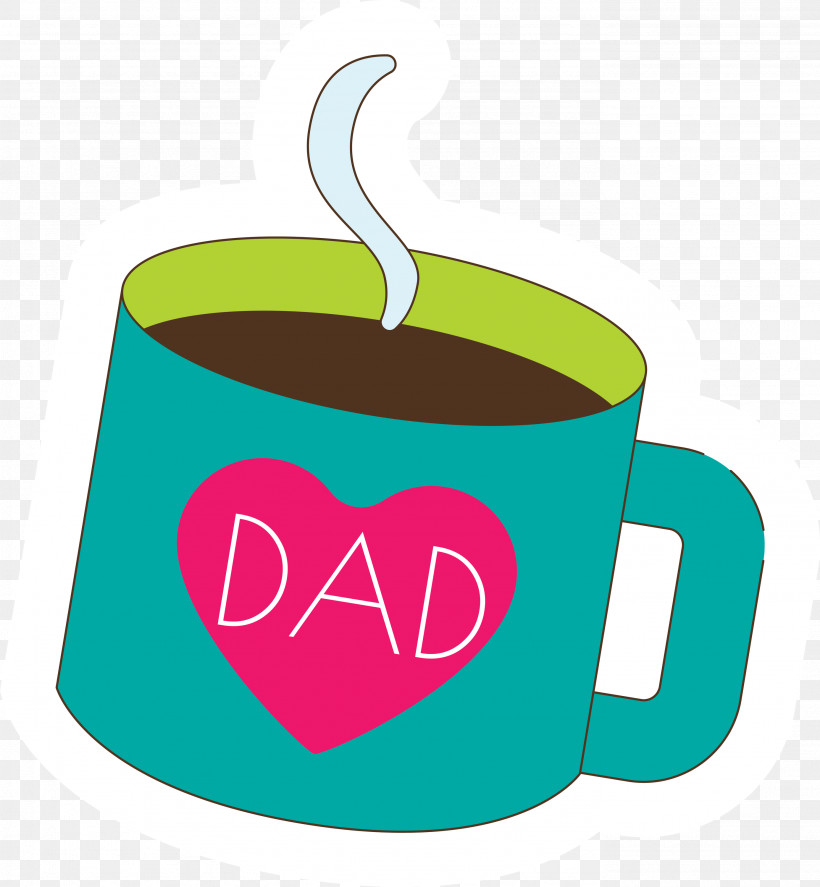 Fathers Day Happy Fathers Day, PNG, 2772x3000px, Fathers Day, Coffee, Coffee Cup, Cup, Green Download Free