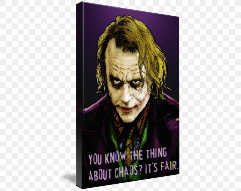 Joker Heath Ledger The Dark Knight Batman Canvas, PNG, 413x650px, Joker, Art, Artist, Batman, Canvas Download Free