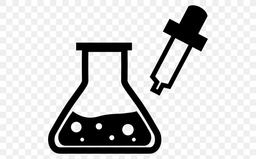 Laboratory Flasks Chemistry Erlenmeyer Flask, PNG, 512x512px, Laboratory Flasks, Black, Black And White, Chemistry, Erlenmeyer Flask Download Free