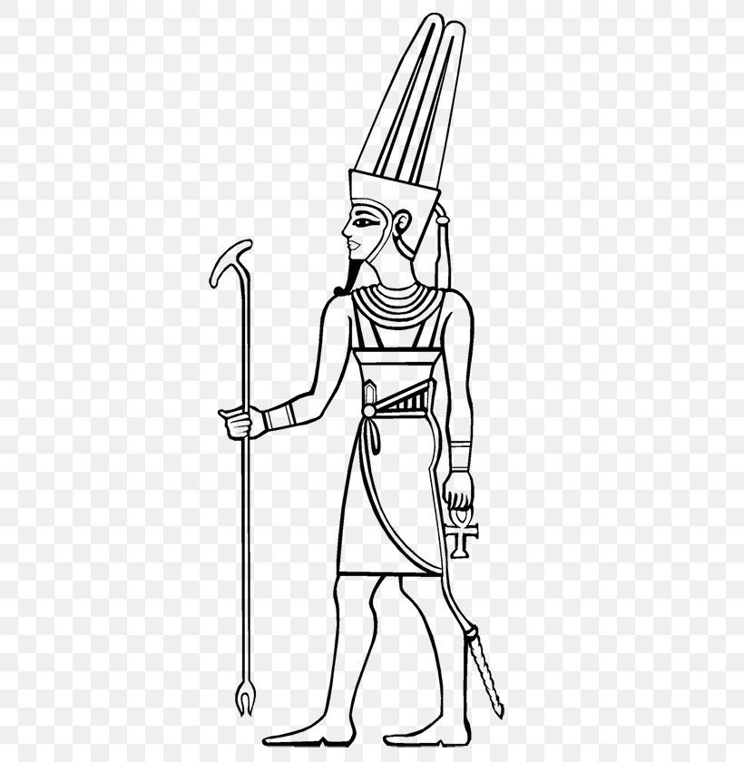Amun Drawing Line Art Atum, PNG, 526x840px, Amun, Ancient Egypt, Ancient Egyptian Deities, Arm, Art Download Free