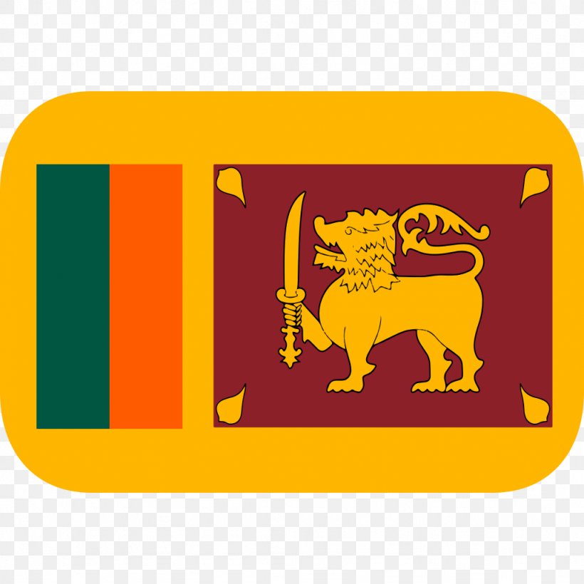 Flag Of Sri Lanka National Flag National Symbols Of Sri Lanka, PNG, 1024x1024px, Sri Lanka, Area, Brand, Cattle Like Mammal, Flag Download Free