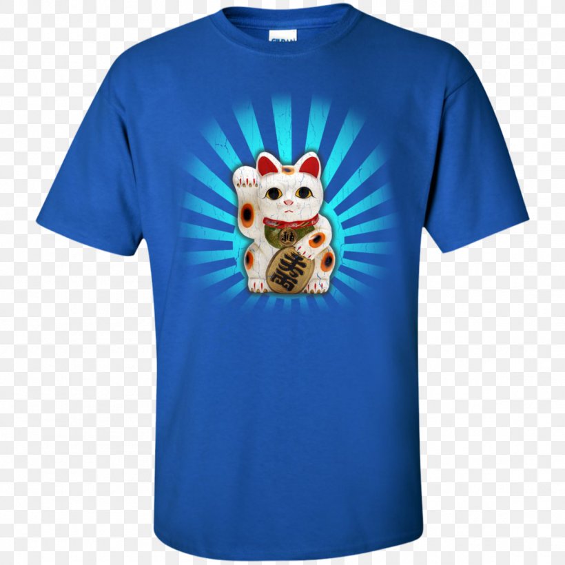 Printed T-shirt Hoodie Cat, PNG, 1155x1155px, Tshirt, Blouse, Blue, Cat, Clothing Download Free