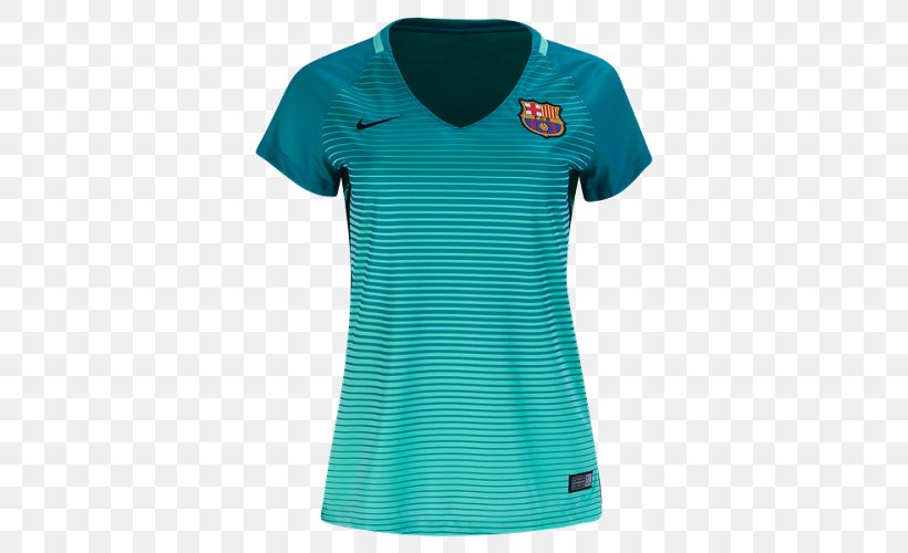 T-shirt Tracksuit FC Barcelona Jersey Football, PNG, 500x500px, Tshirt, Active Shirt, Aqua, Clothing, Collar Download Free
