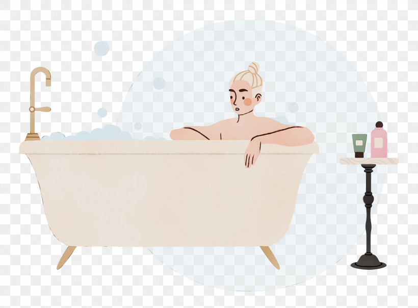 Bathtub Furniture Angle Cartoon Geometry, PNG, 2500x1843px, Bath Time, Angle, Bathtub, Cartoon, Furniture Download Free