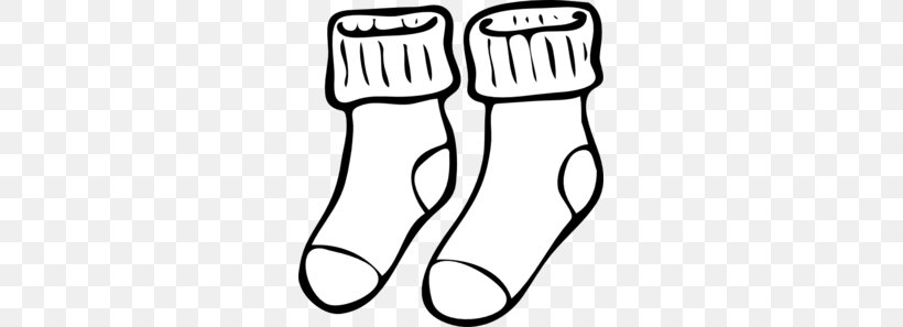 Sock Black And White Clip Art, PNG, 277x297px, Sock, Black And White, Cartoon, Clothing, Crew Sock Download Free