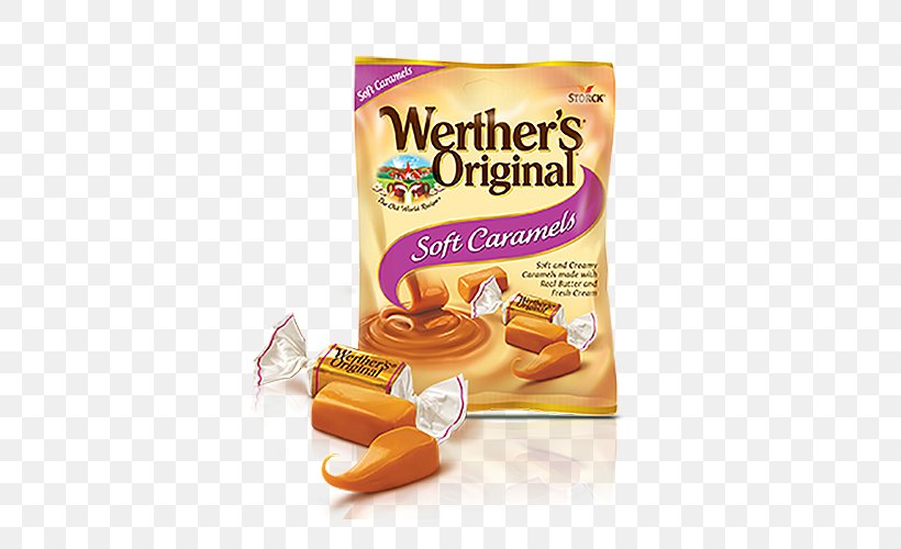 Cream Werther's Original Caramel Candy Chocolate, PNG, 500x500px, Cream, August Storck, Butter, Candy, Caramel Download Free