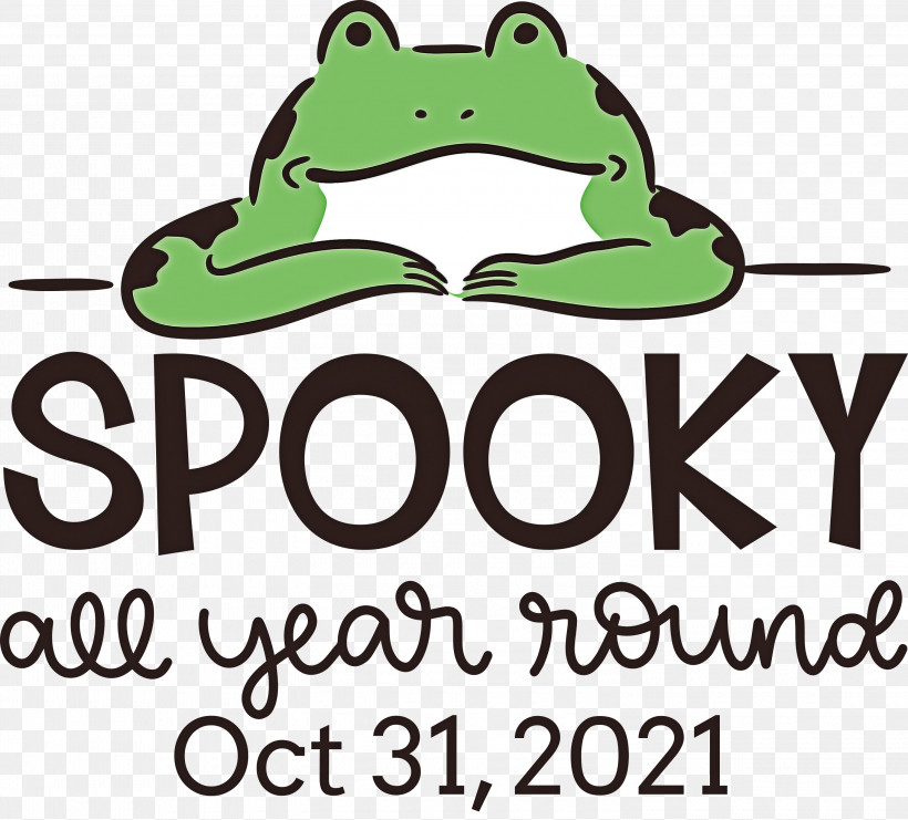 Spooky Halloween, PNG, 3000x2713px, Spooky, Frogs, Green, Halloween, Line Download Free