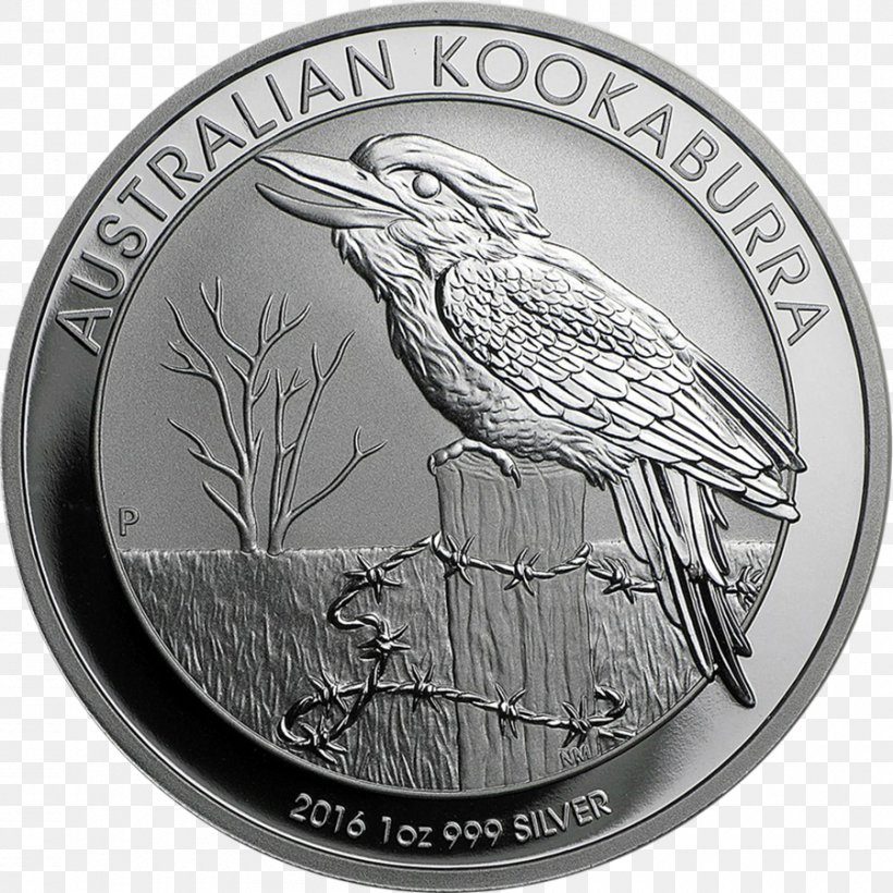 Perth Mint Laughing Kookaburra Australian Silver Kookaburra Silver Coin, PNG, 900x900px, Perth Mint, Australia, Australian Dollar, Australian Silver Kookaburra, Black And White Download Free