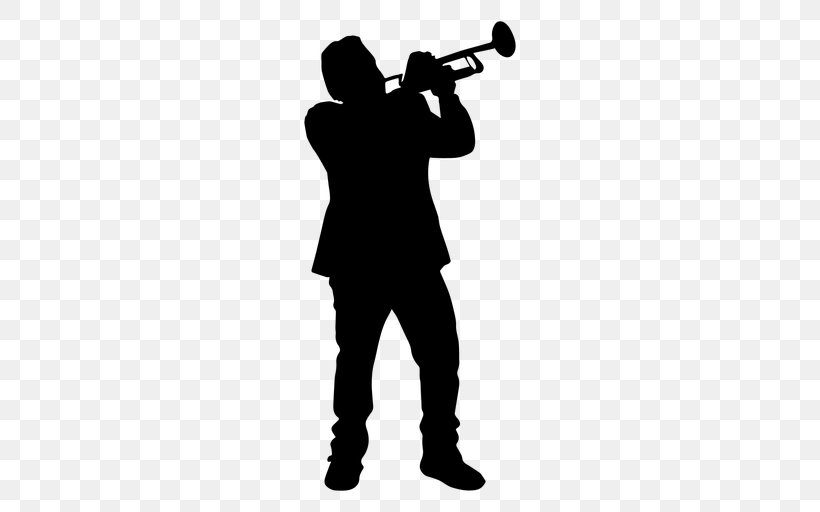 Trumpet Silhouette Mellophone Bugle, PNG, 512x512px, Trumpet, Black And White, Brass Instrument, Bugle, Clarion Download Free