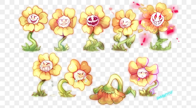 Flowey Undertale Floral Design Flower DeviantArt, PNG, 690x451px, Flowey, Art, Body Jewelry, Character, Cut Flowers Download Free