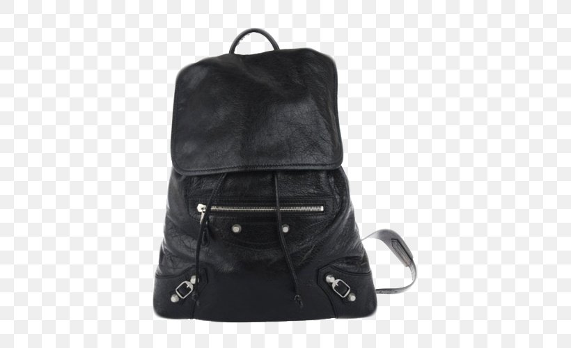 Handbag Leather Backpack Sheep Balenciaga, PNG, 500x500px, Handbag, Backpack, Bag, Balenciaga, Black Download Free