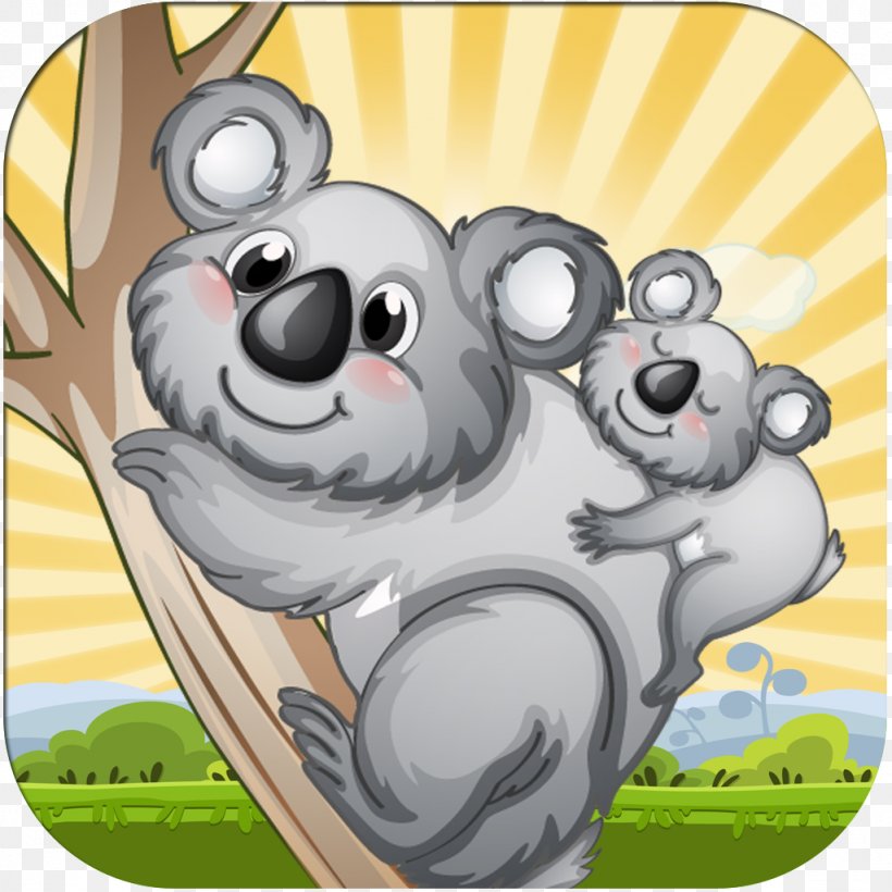 Koala Clip Art, PNG, 1024x1024px, Watercolor, Cartoon, Flower, Frame, Heart Download Free