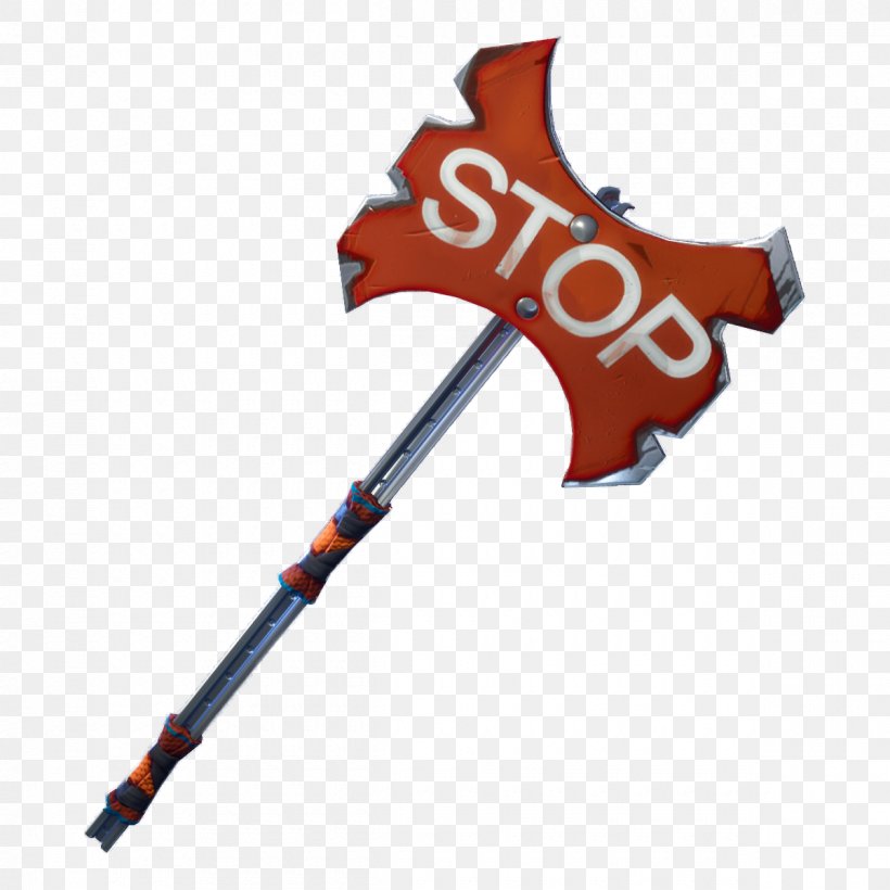 Pickaxe Fortnite Stop Sign St Mary Axe, PNG, 1200x1200px, Axe, Anarchy, Baseball, Baseball Equipment, Cosmetics Download Free
