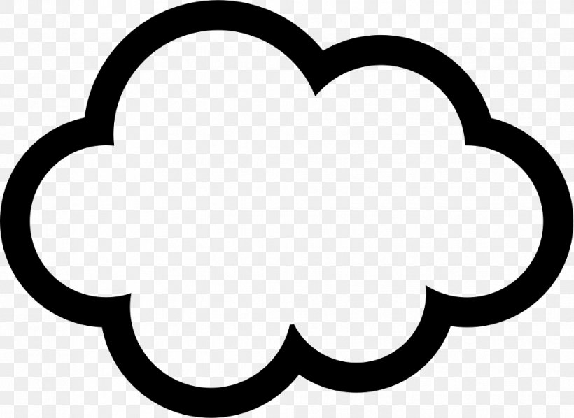 Vector Graphics Cloud Clip Art, PNG, 981x716px, Cloud, Area, Black And White, Computer Software, Heart Download Free