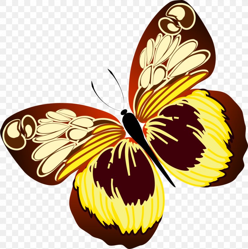 Monarch Butterfly Insect Pollinator Clip Art, PNG, 1291x1297px, Butterfly, Arthropod, Brush Footed Butterfly, Butterflies And Moths, Flower Download Free