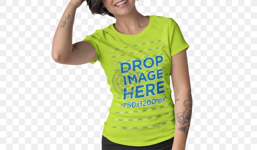 T-shirt Shoulder Sleeve Green Font, PNG, 640x480px, Tshirt, Clothing, Green, Joint, Neck Download Free