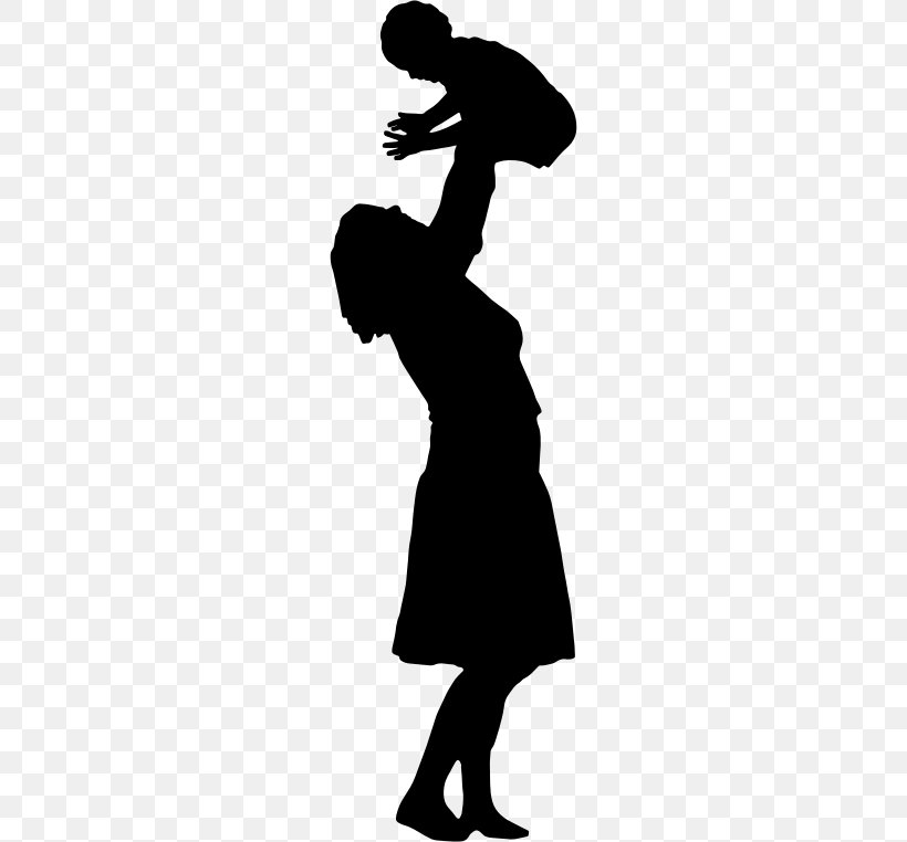 Child Mother Silhouette Clip Art, PNG, 224x762px, Child, Art, Artwork, Black, Black And White Download Free