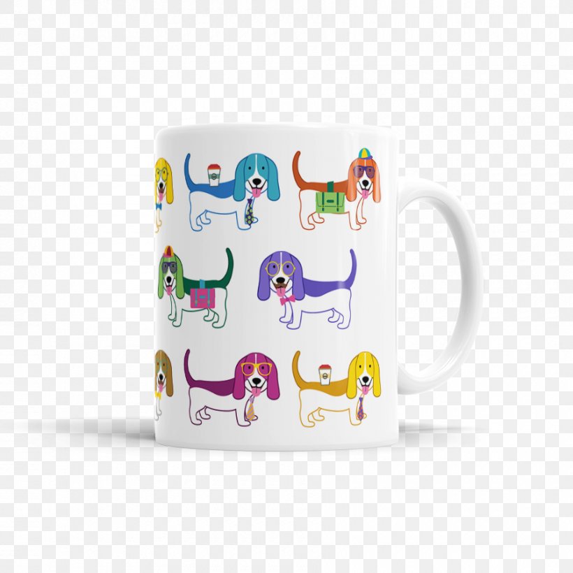 Basset Hound Beagle Akita Coffee Cup, PNG, 900x900px, Basset Hound, Akita, Animal, Beagle, Christmas Download Free